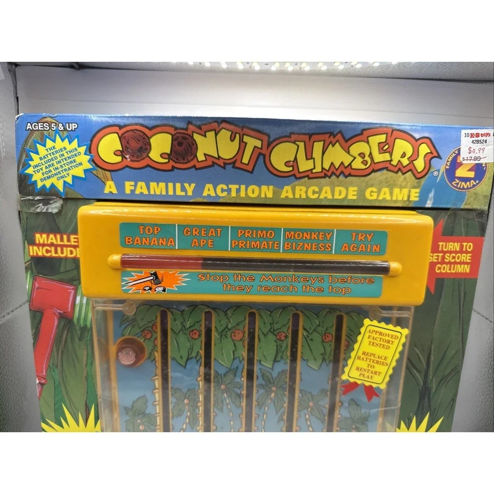 VTG 1991 Tiger Electronics Coconut Climbers Tabletop Arcade Game Untested NEW